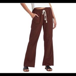 NWT Juniors Roxy Oceanside Linen Lounge Pants Size Small Drawstring Waist